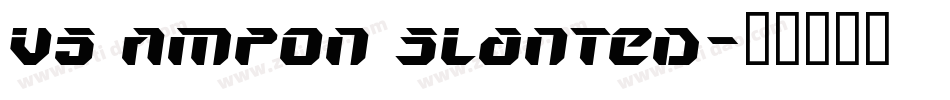 V5 Ampon Slanted字体转换